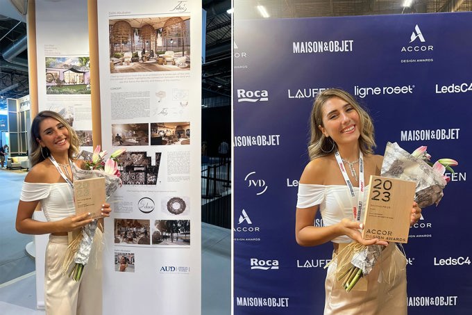 AUD Interior Design Student Wins Second Place at ACCOR HOTELS DESIGN AWARDS 2023