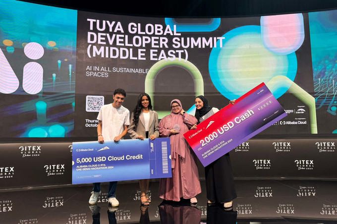 American University in Dubai Students Win Best Innovation Award at Alibaba Cloud RTA AI Hackathon