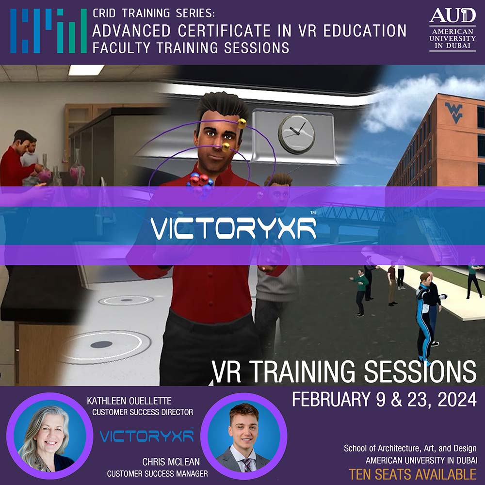 Advanced Certificate in VR Education Faculty Training Sessions