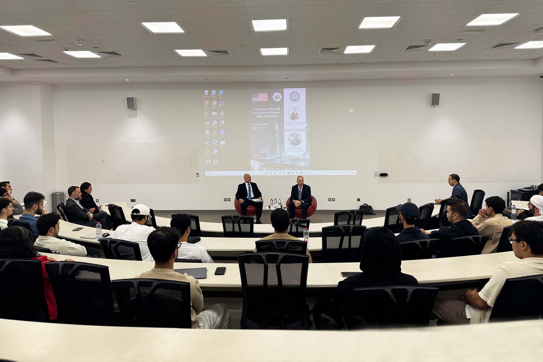 AUD hosts fireside chat on cybersecurity and the future of talent