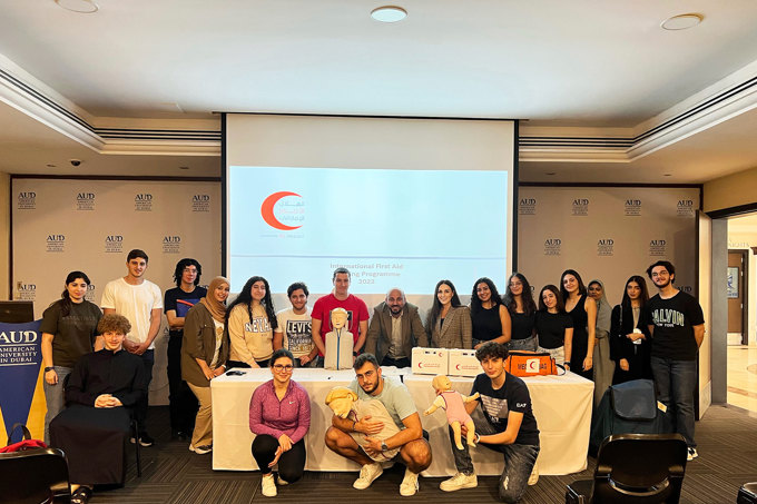 The Biology Student Society teams up with Emirates Red Crescent for First Aid Training