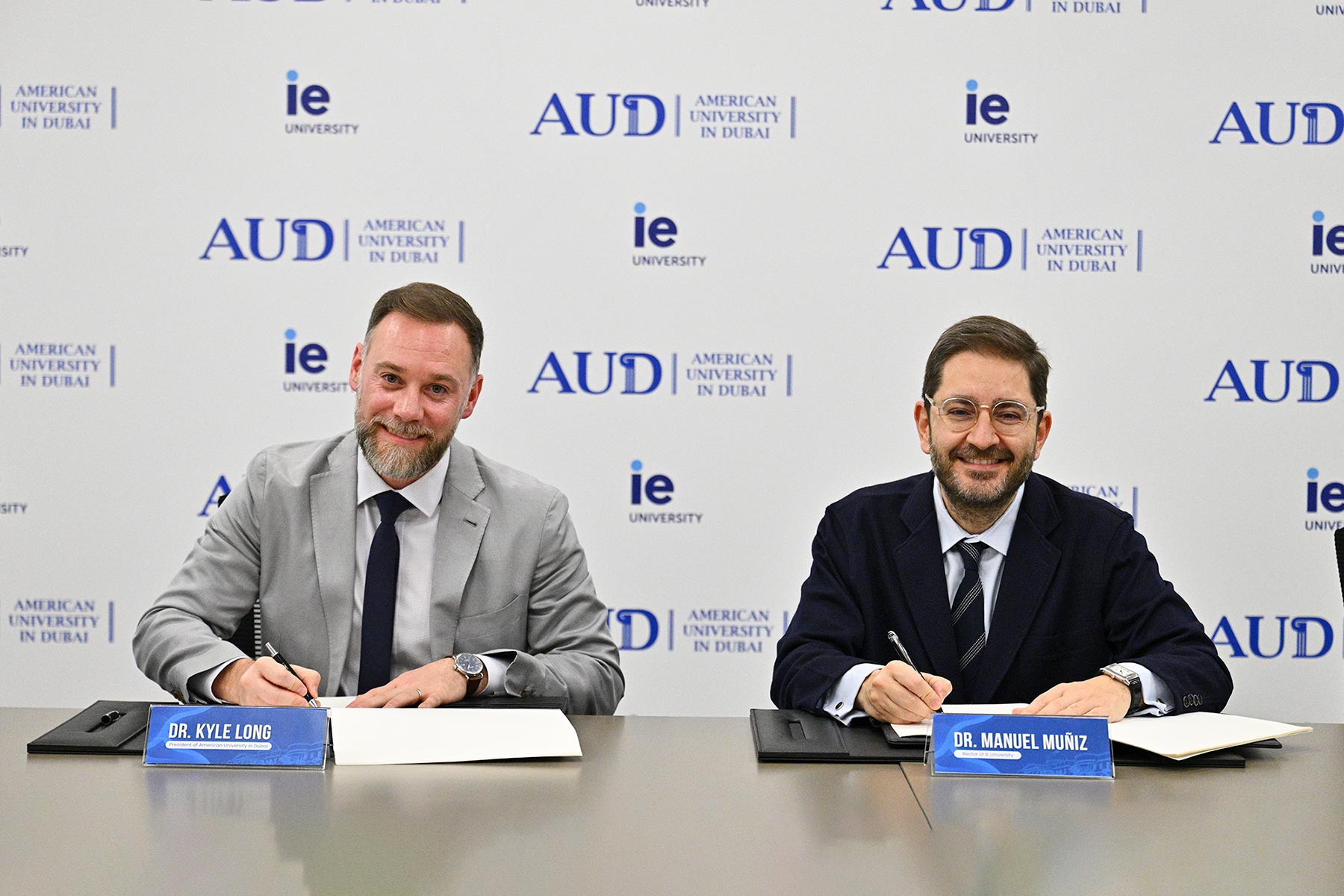 AUD and IE University announce strategic partnership for Global BBA program