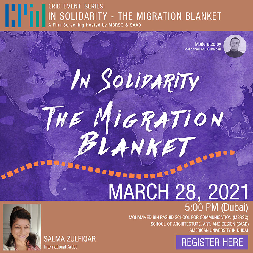 CRID Event Series: In Solidarity - The Migration Blanket Poster